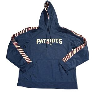 NFL New England Patriots Navy and Red Hoodie